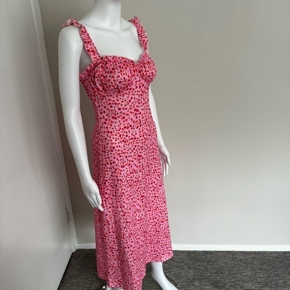 Commense Ruched Detail Cami Floral Bohemian Vacation Midi Sundress‎ Size XS - Picture 12 of 15